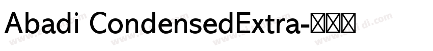 Abadi CondensedExtra字体转换